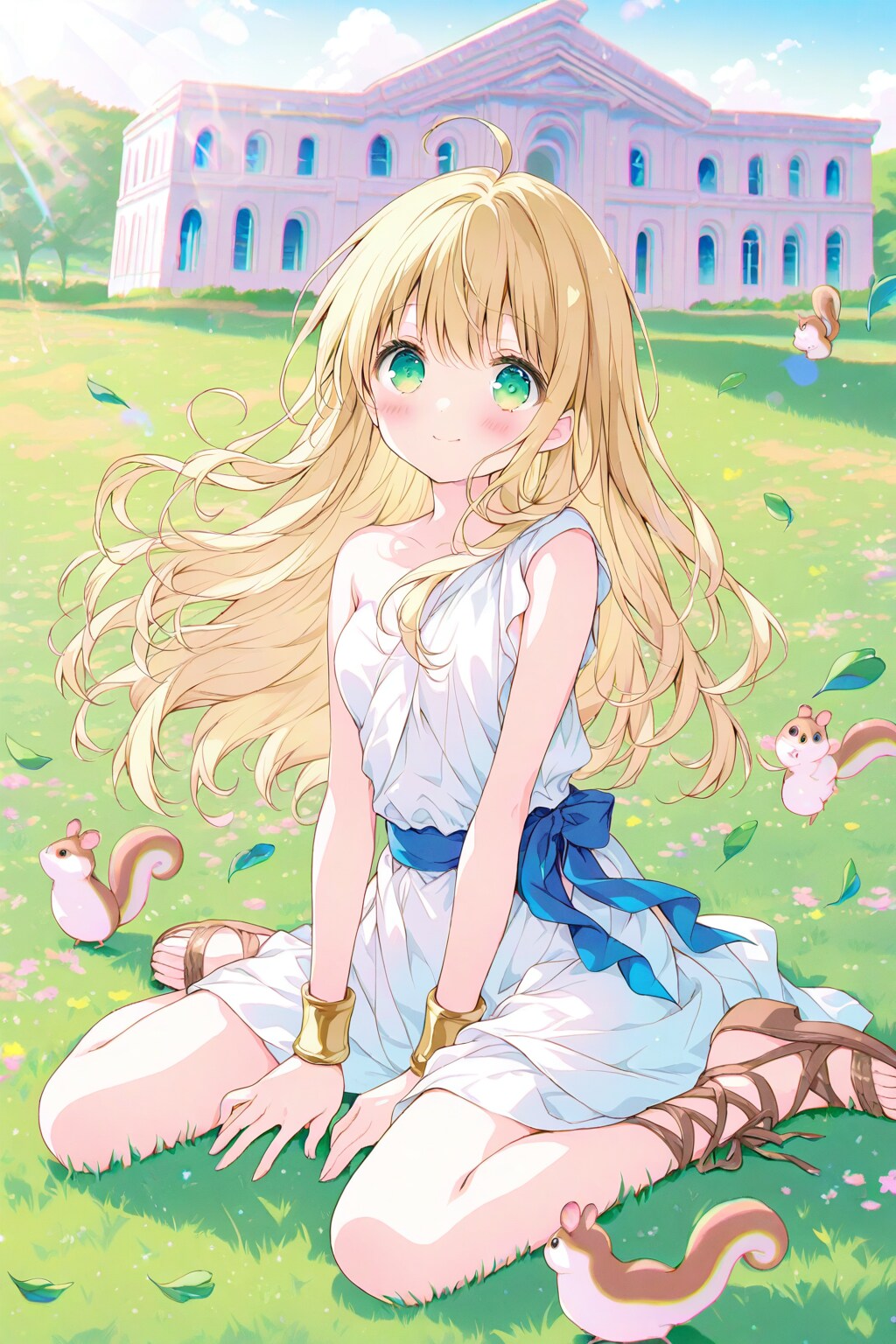 リスと女の子