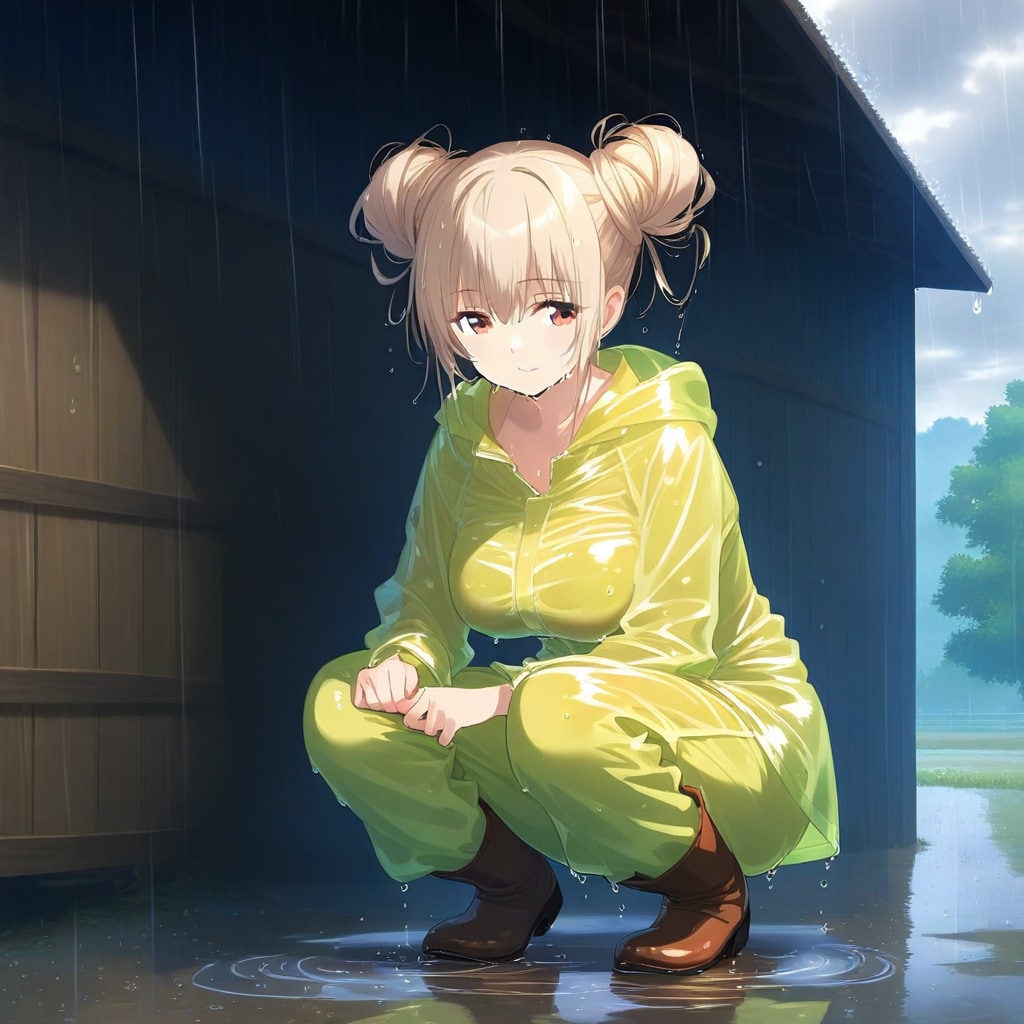 雨上がりの畑 | の人気AIイラスト・グラビア