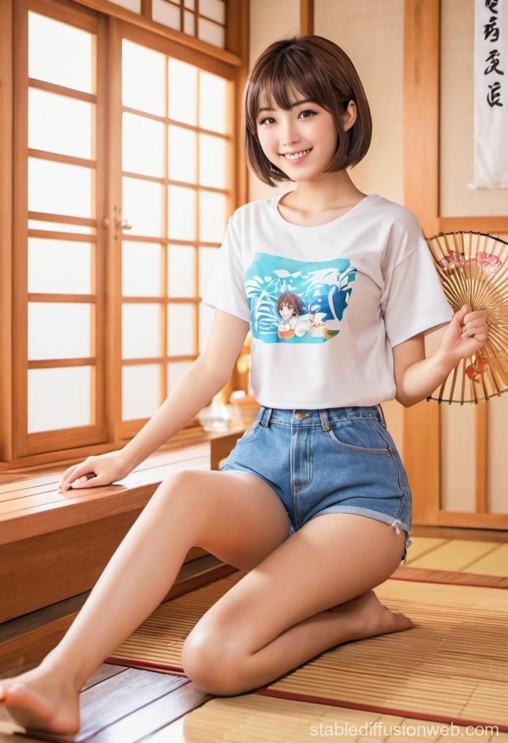 Tシャツ少女特集