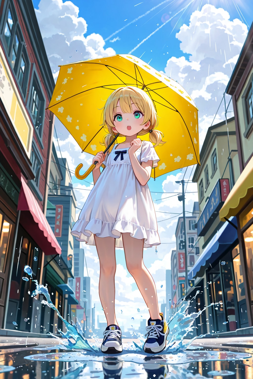 step in puddle
