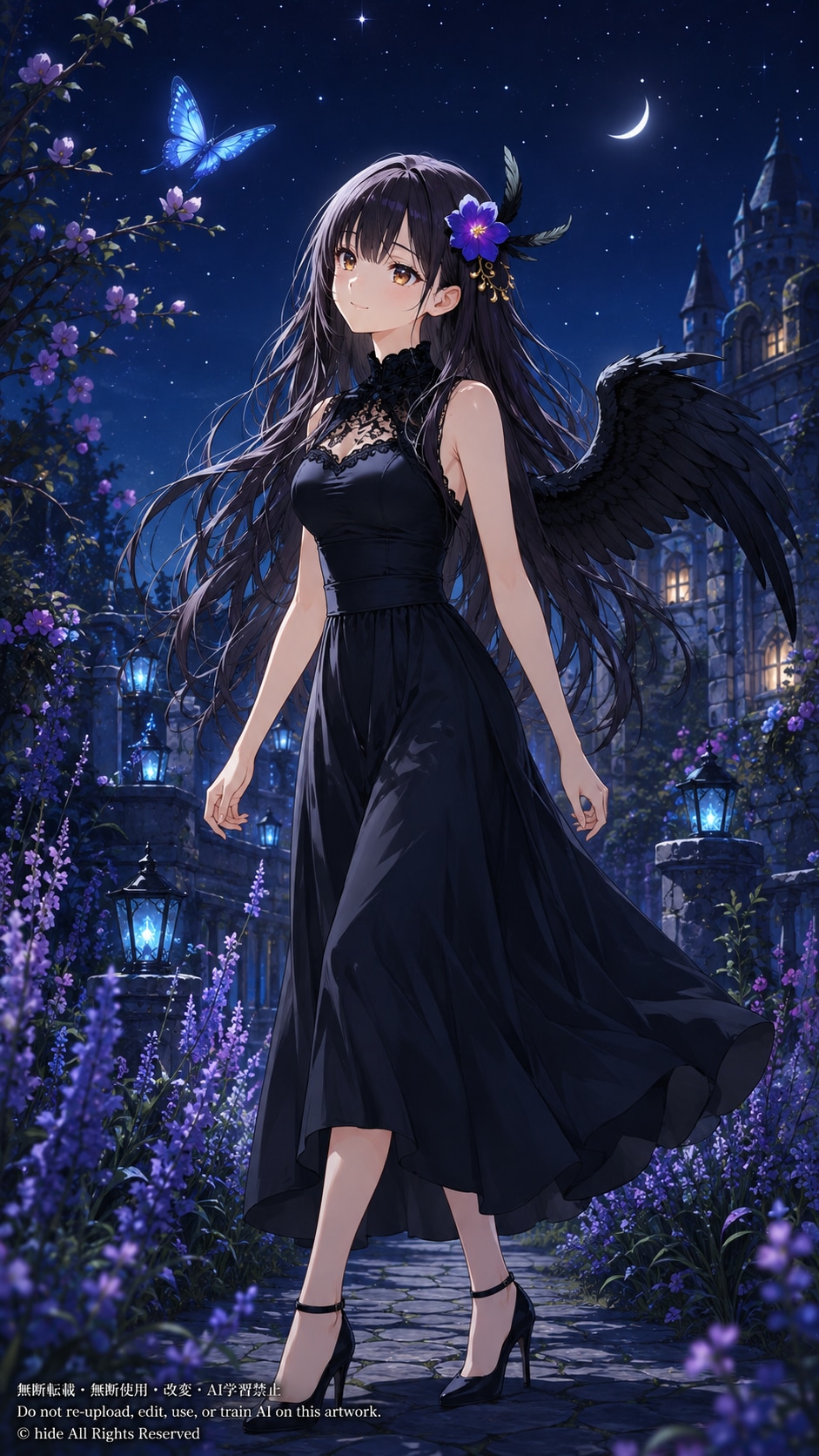 🌙 サキさん、月明かりの帰り道 | の人気AIイラスト・グラビア