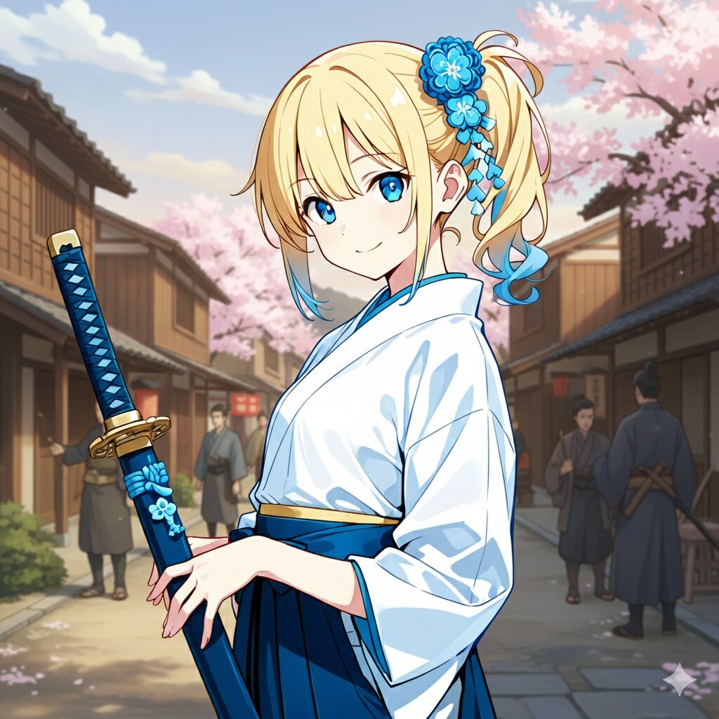 時代劇のエキストラ（うちの娘）