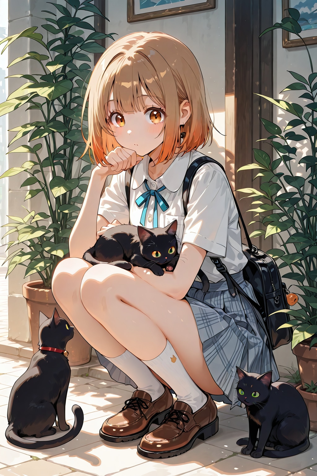 猫と一緒 | の人気AIイラスト・グラビア