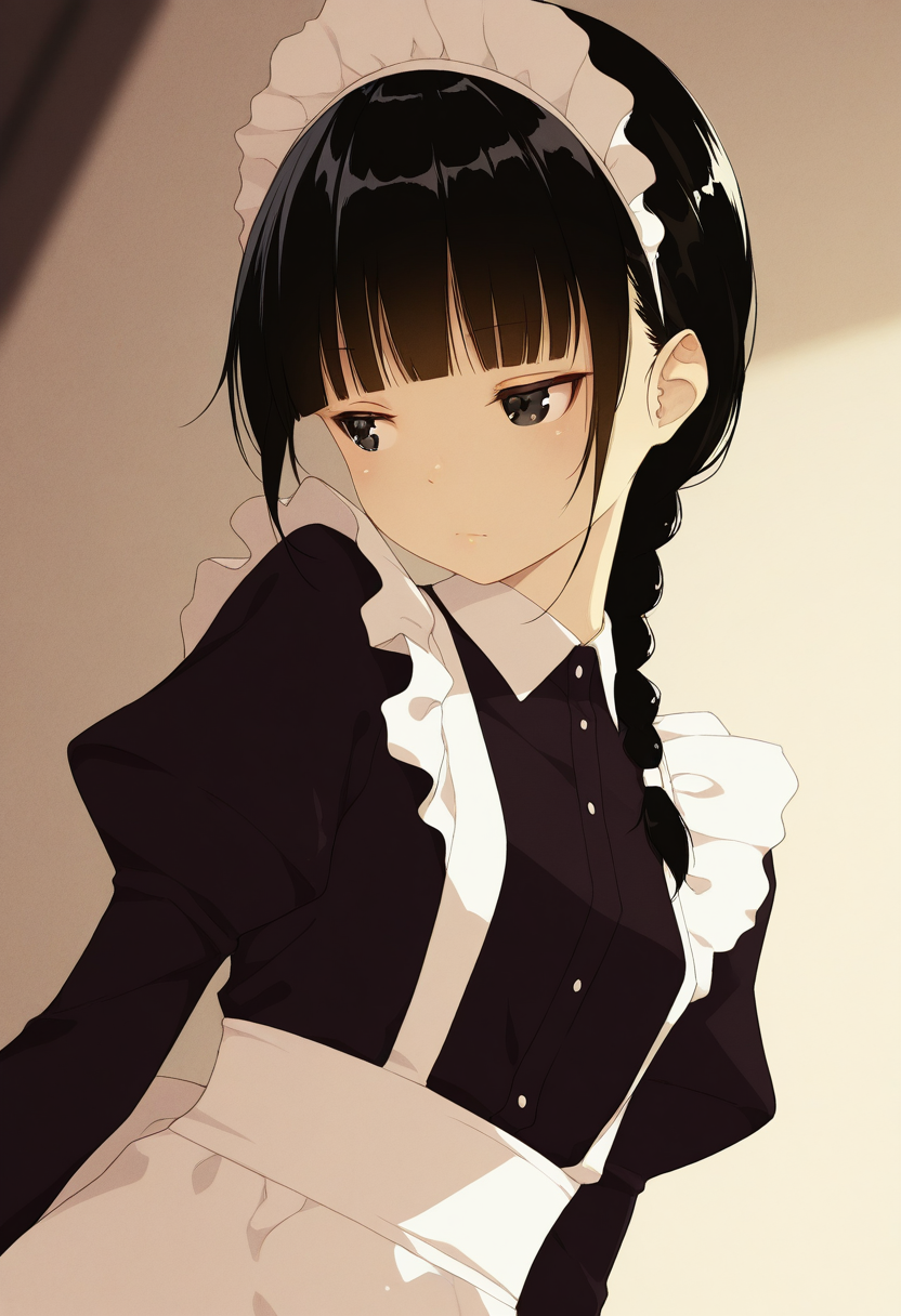 寂しげなメイドさん | の人気AIイラスト・グラビア