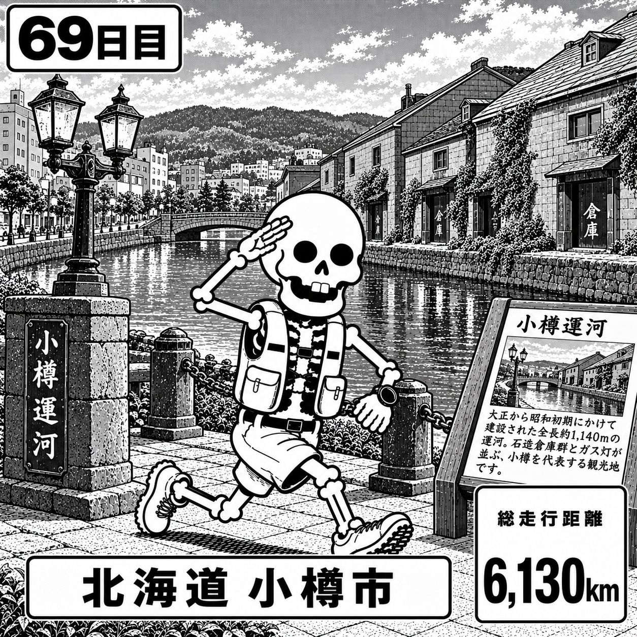 北海道小樽市に到着 | の人気AIイラスト・グラビア