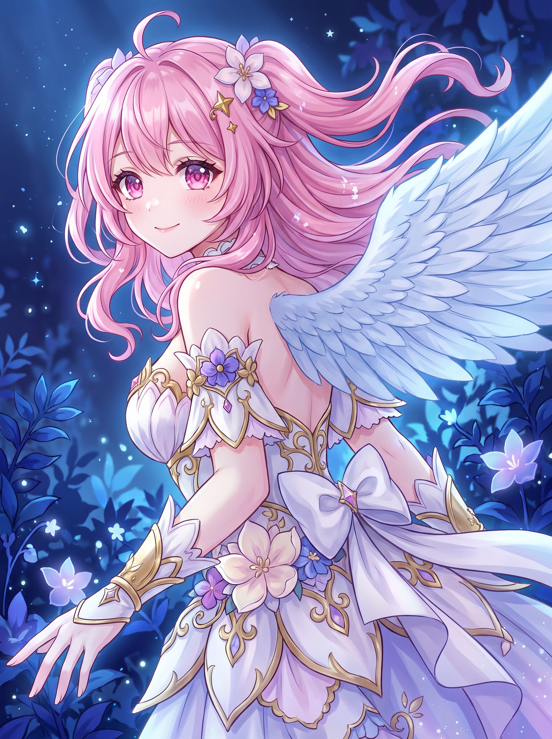 蒼夜花翼の姫 | の人気AIイラスト・グラビア
