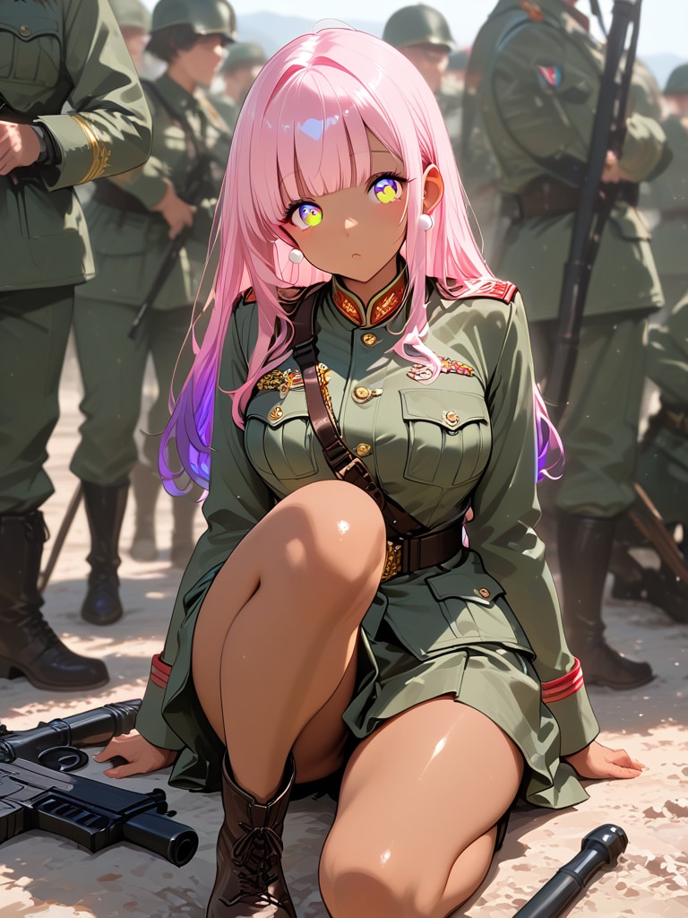 マイちゃん　軍服の姿 | の人気AIイラスト・グラビア