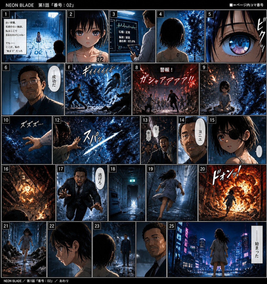 NEON BLADE 第1話「番号：02」