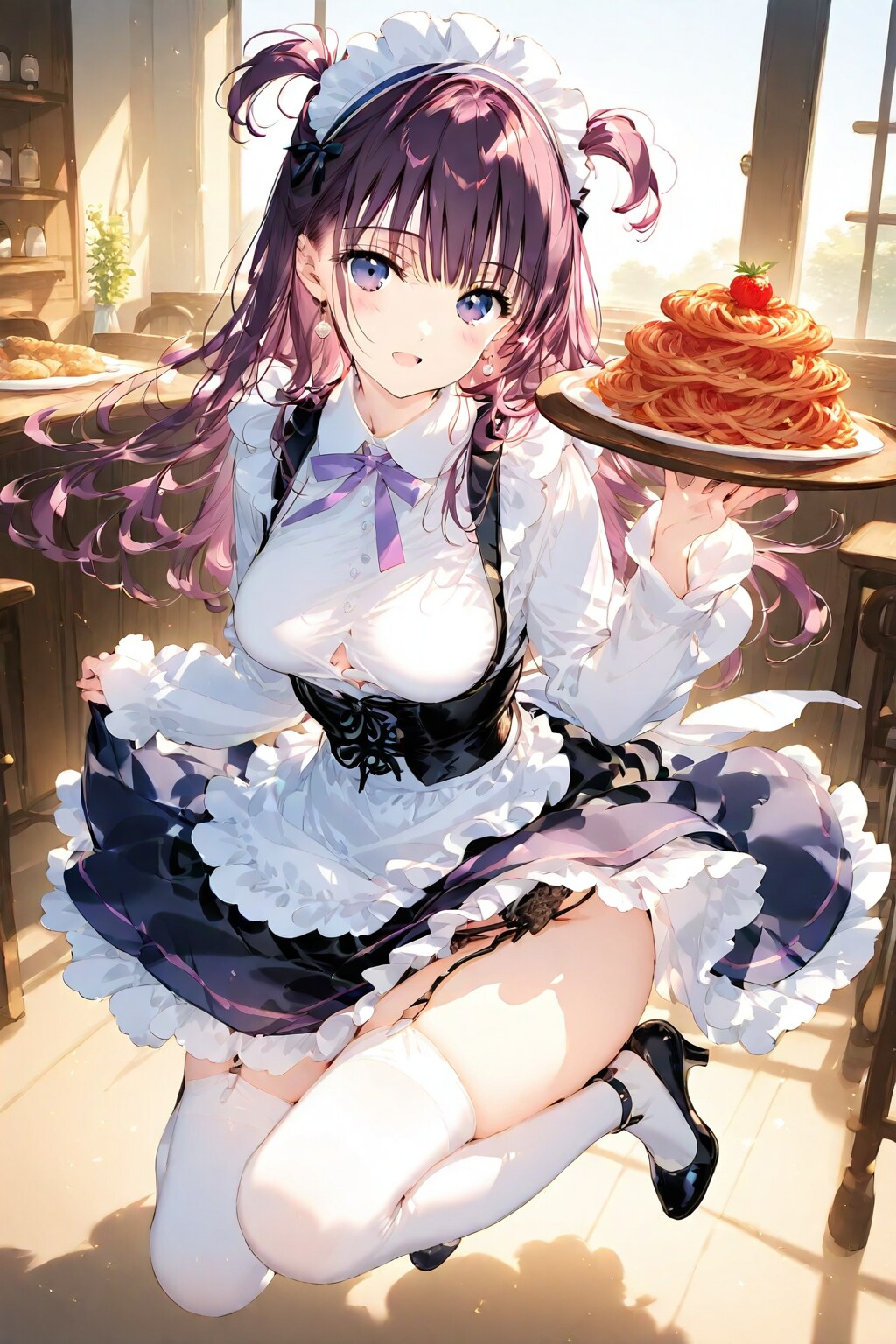 ようこそ❤️ちちぷいレストランへ❤️今日のオススメはこちらの昔ながらのナポリタンスパゲティです❤️