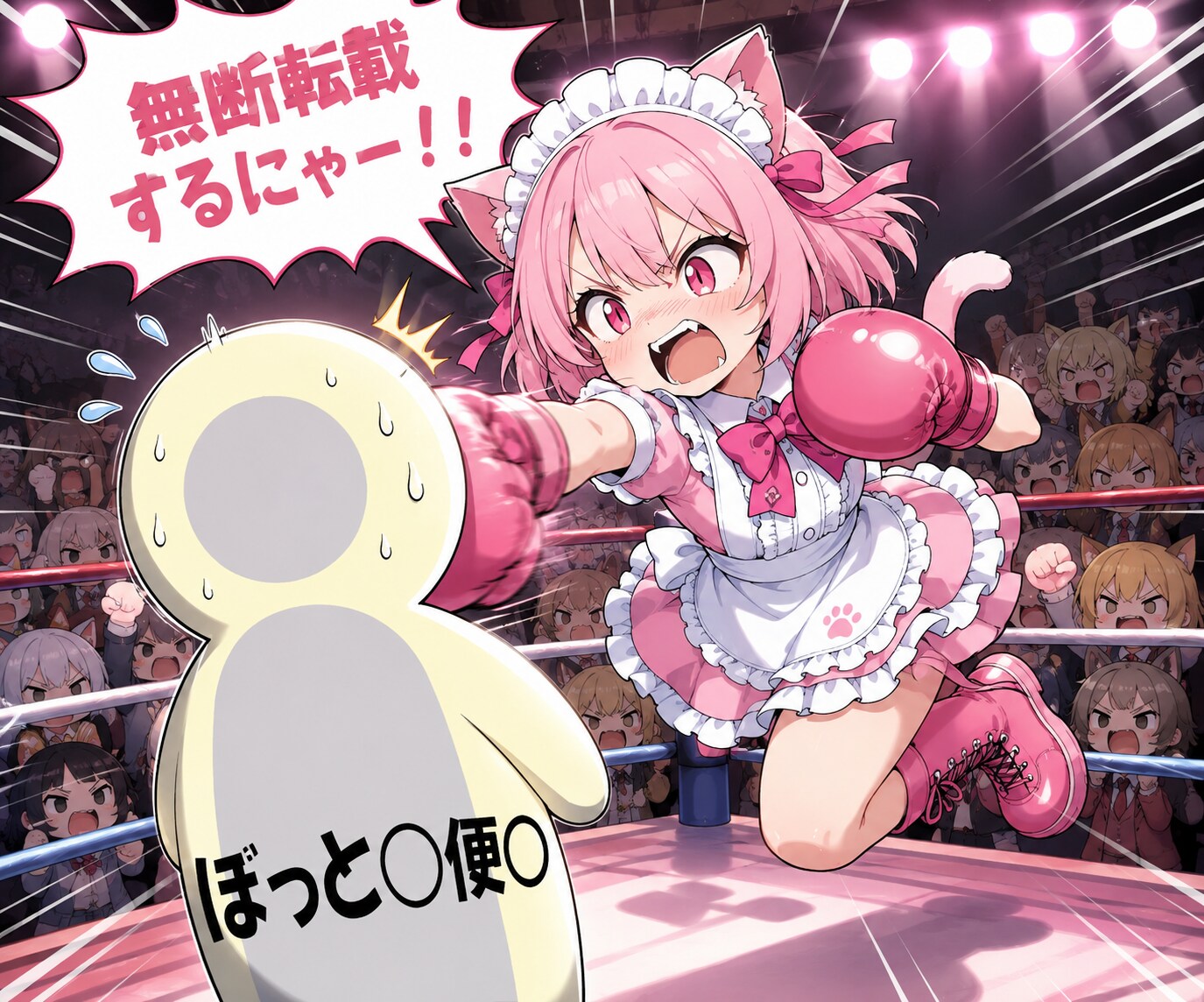 あえて言うにゃ！！「無断転載するにゃー！！💢」 | の人気AIイラスト・グラビア