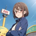 姉御系ツンデレメガネ女子若葉しずくとのデート#2遊園地へGo！ 3枚目