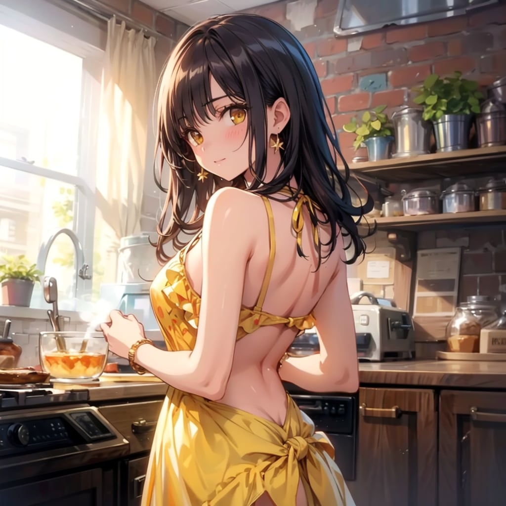 裸エプロンみたい