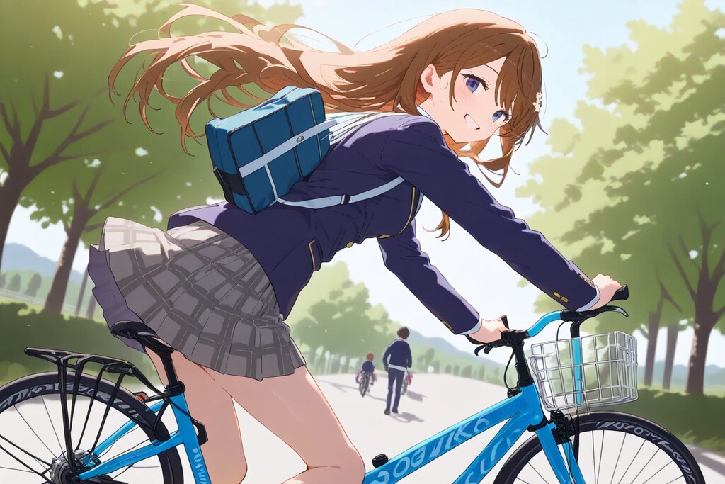 学校、遅れるよ〜