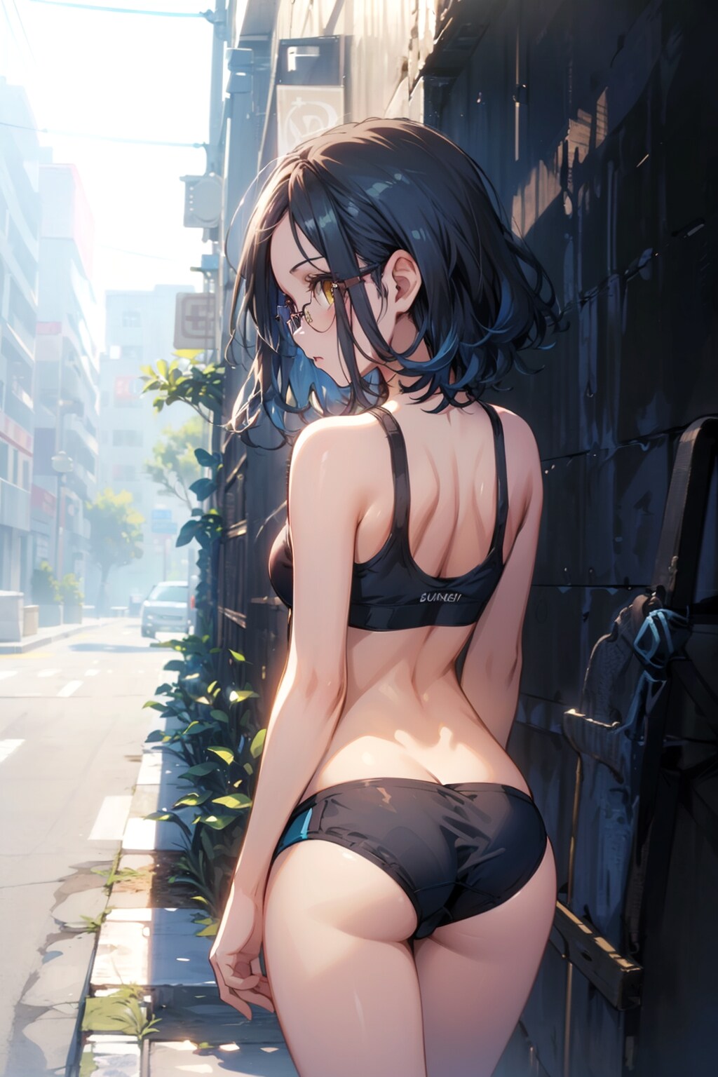 スポブラの眼鏡っ娘