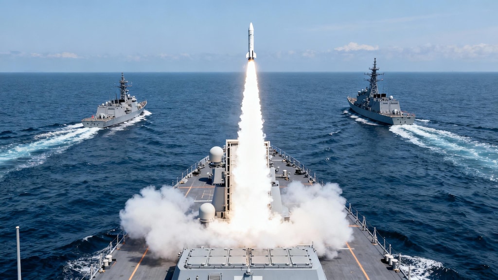 【お試し生成】いせ型DDHに着艦するAH-64Dアパッチ　✙　おまけ