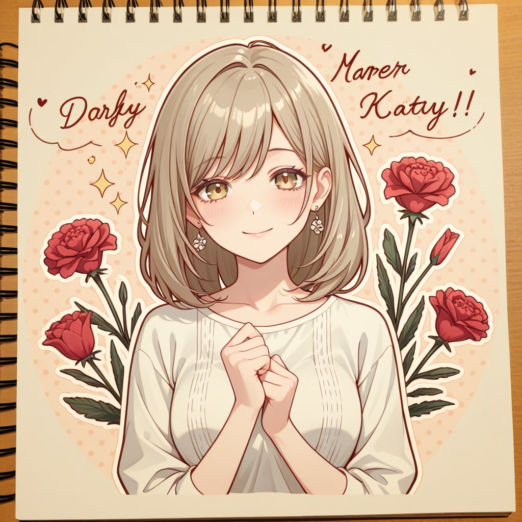 母の日メッセージカード