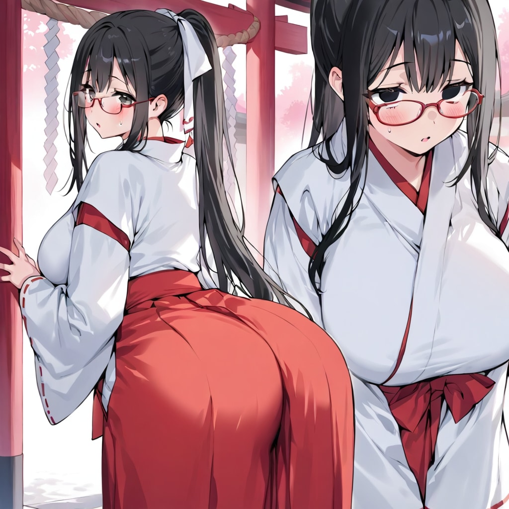 巫女服の少女（すきなものてんこもり）