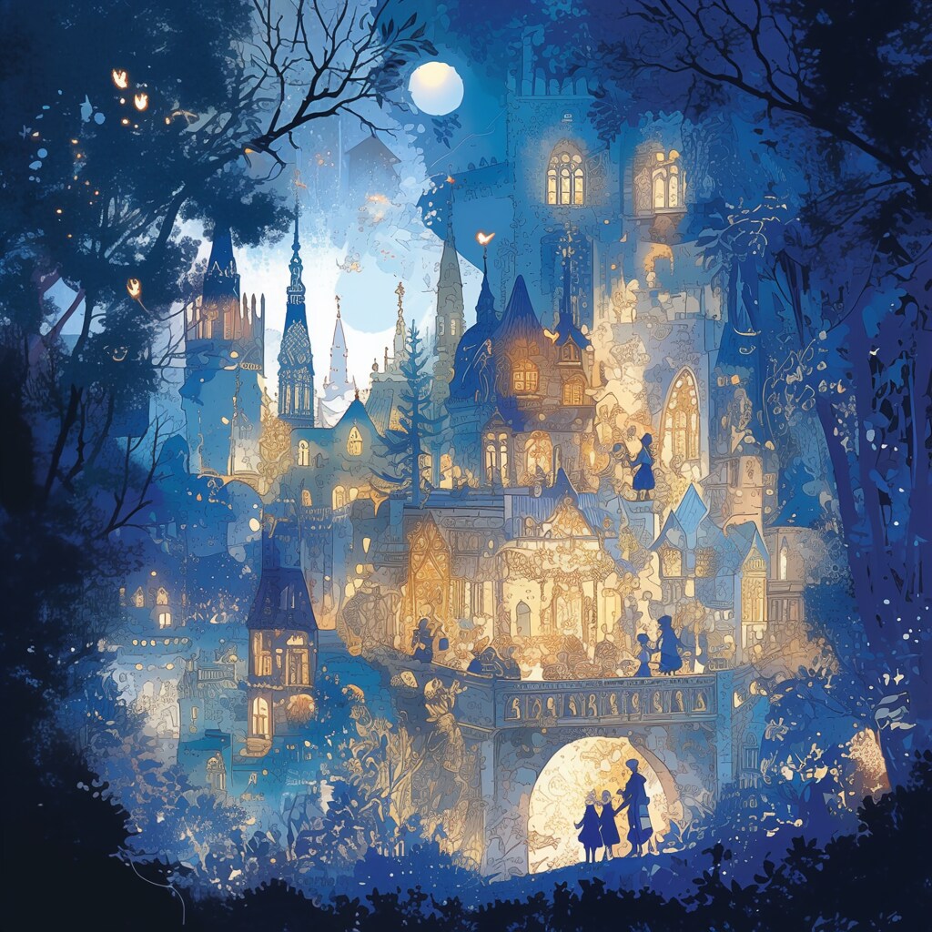 A castle in a fairy tale