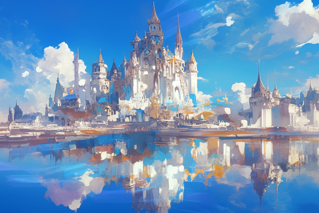 A castle in a fairy tale