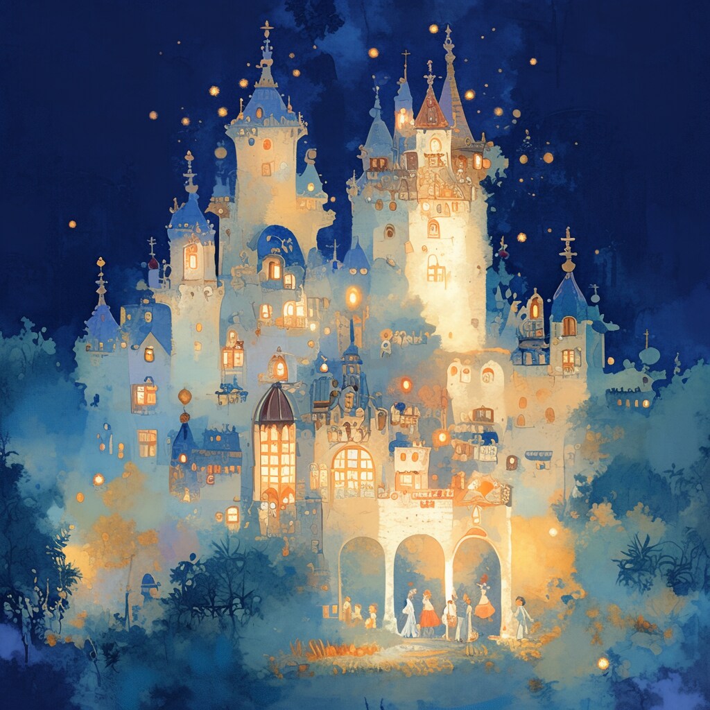 A castle in a fairy tale