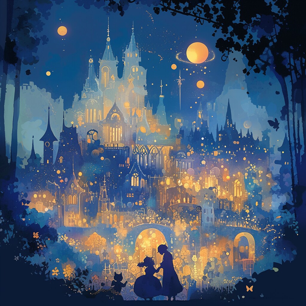 A castle in a fairy tale