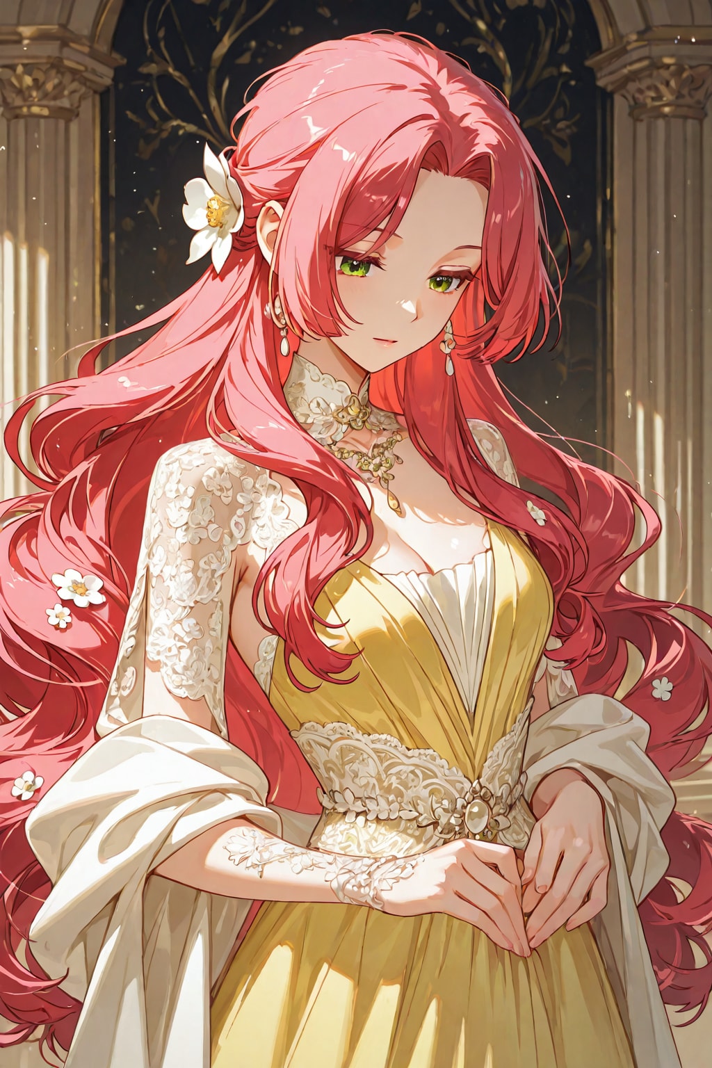 ハーフアップ・ロングのお嬢様