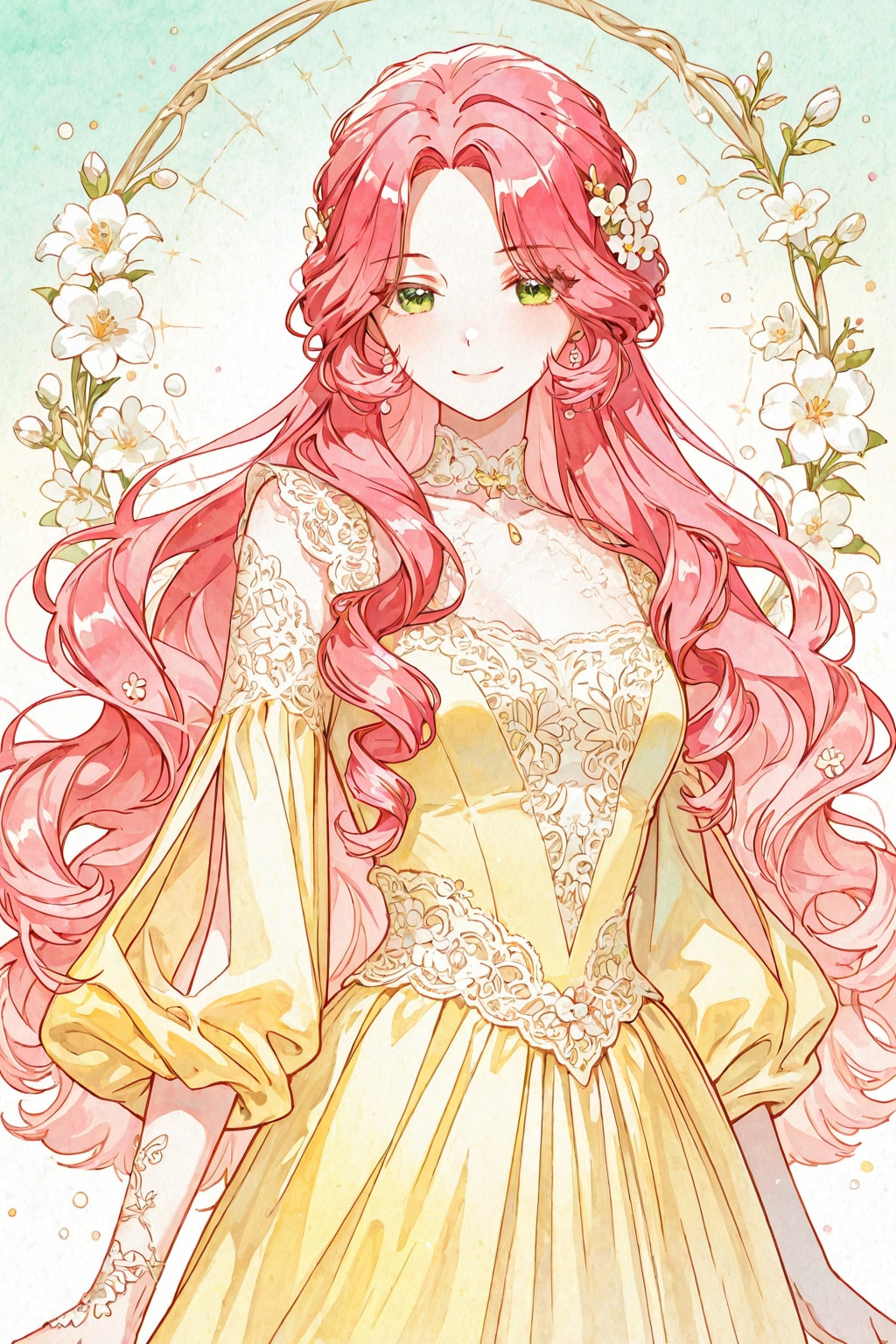ハーフアップ・ロングのお嬢様 | の人気AIイラスト・グラビア