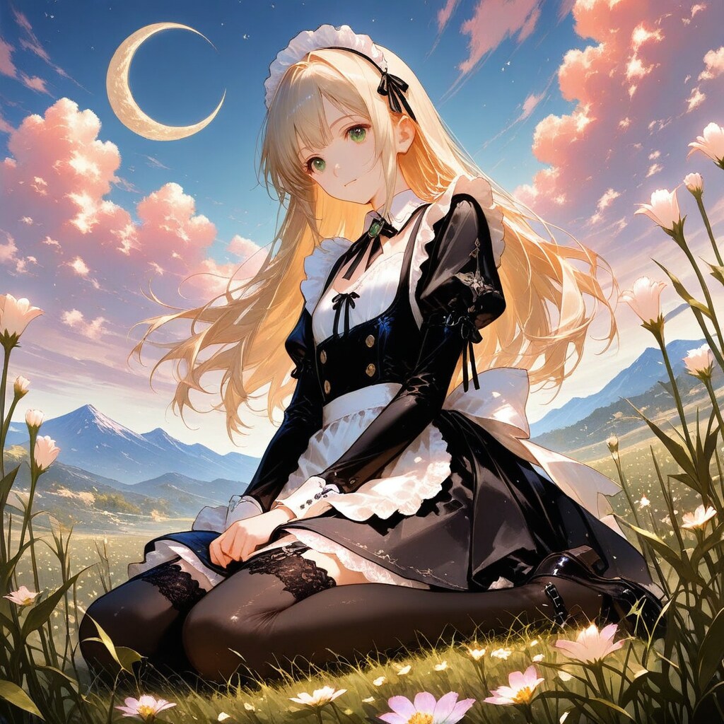 三日月 | の人気AIイラスト・グラビア