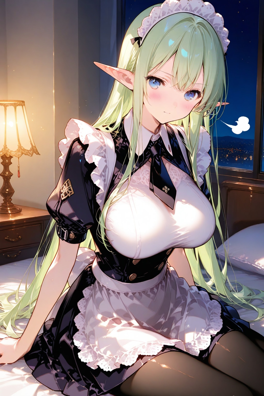 エルフのメイドさん。