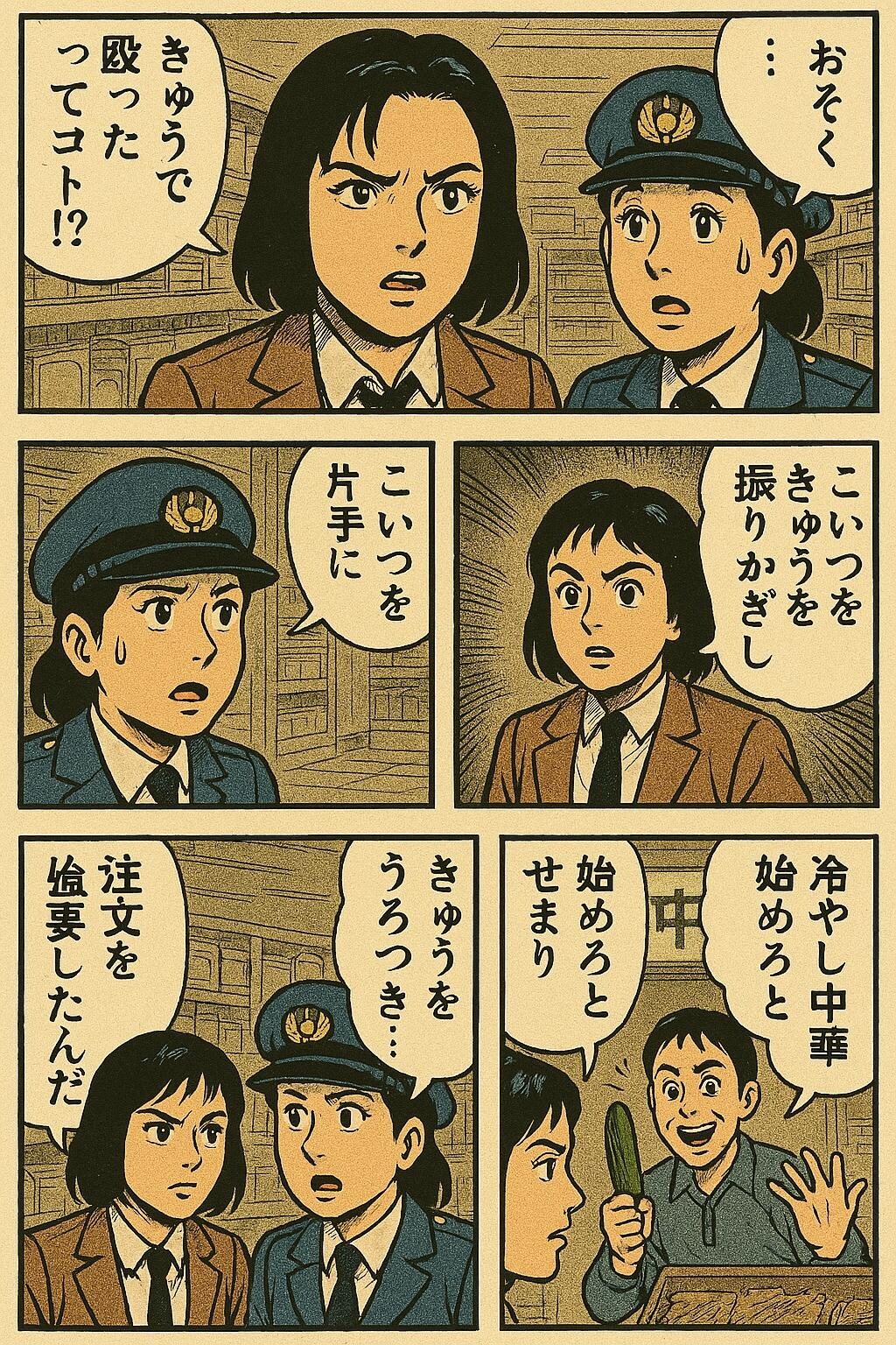 婦警と女刑事