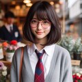 眼鏡女子 楓の花屋に寄り道 4枚目