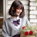 眼鏡女子 楓の花屋に寄り道 5枚目