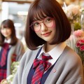 眼鏡女子 楓の花屋に寄り道 6枚目