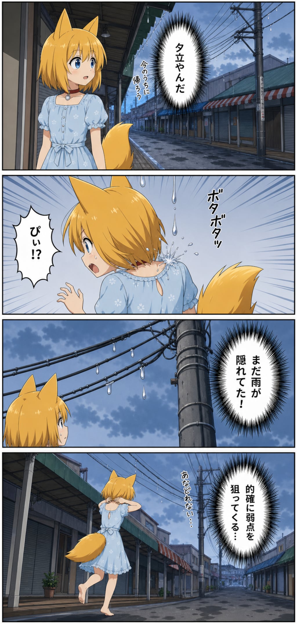 夕立のラストアタックにまんまとやられるキツネ