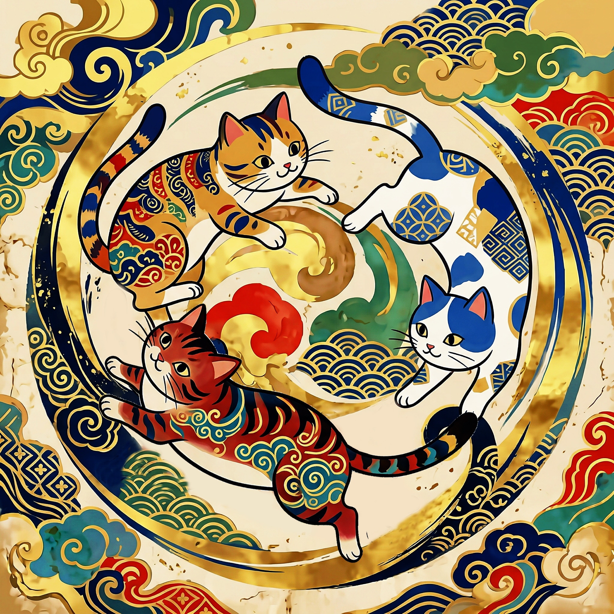 ねこみつどもえ | の人気AIイラスト・グラビア