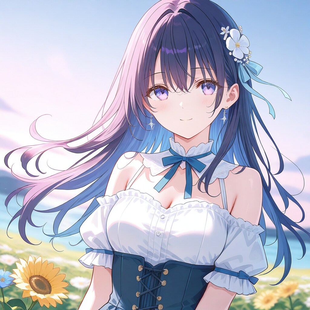 花と少女