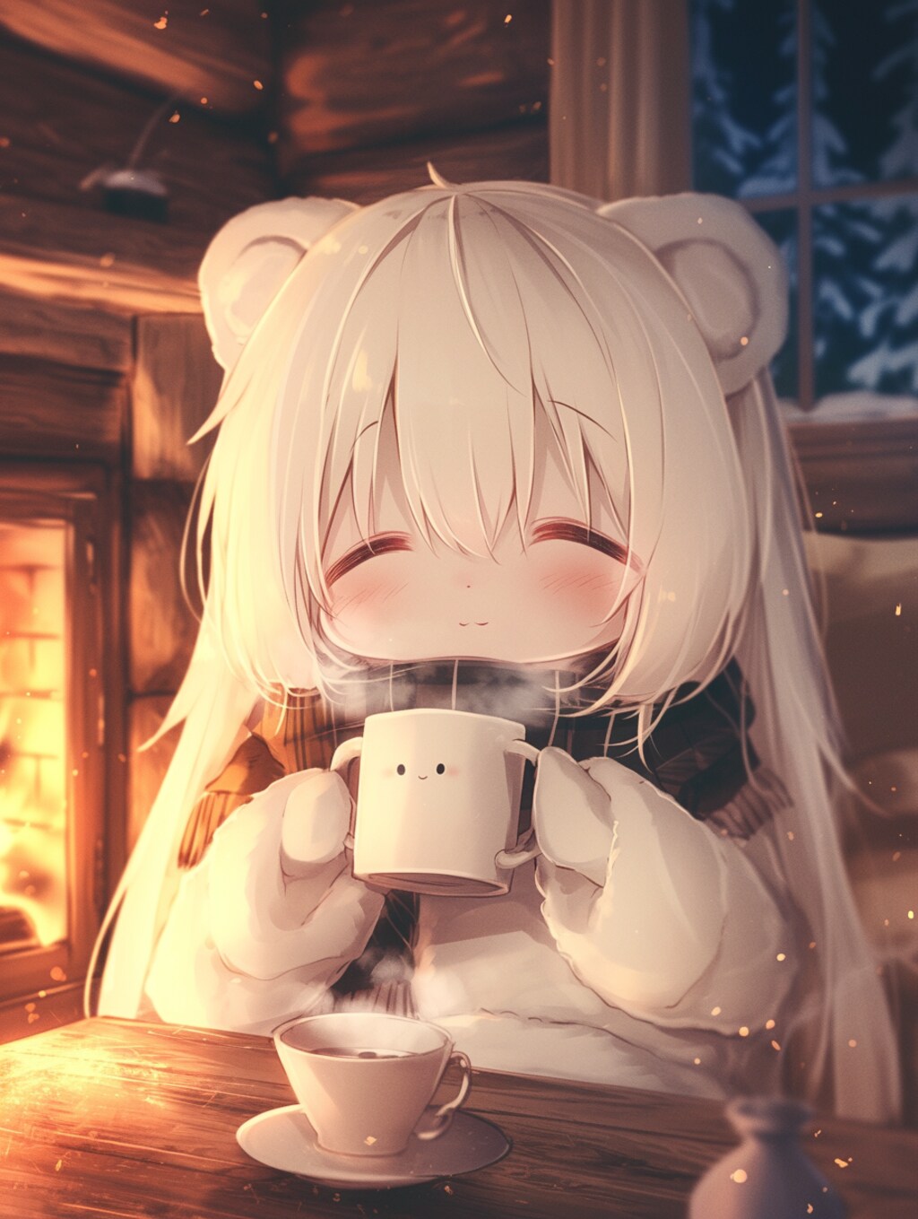 くま娘✖︎コーヒー☕️②🐾