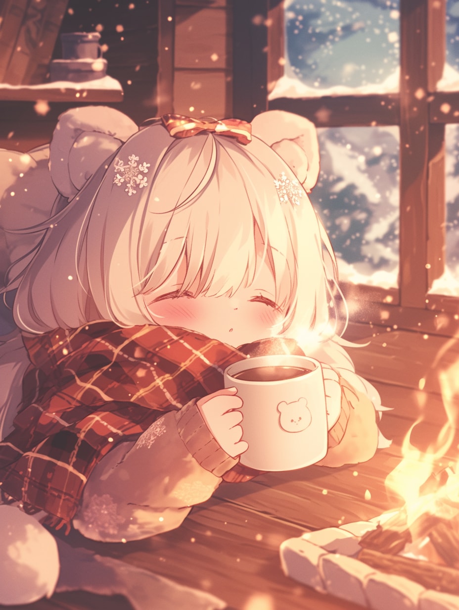 くま娘✖︎コーヒー☕️②🐾 | の人気AIイラスト・グラビア