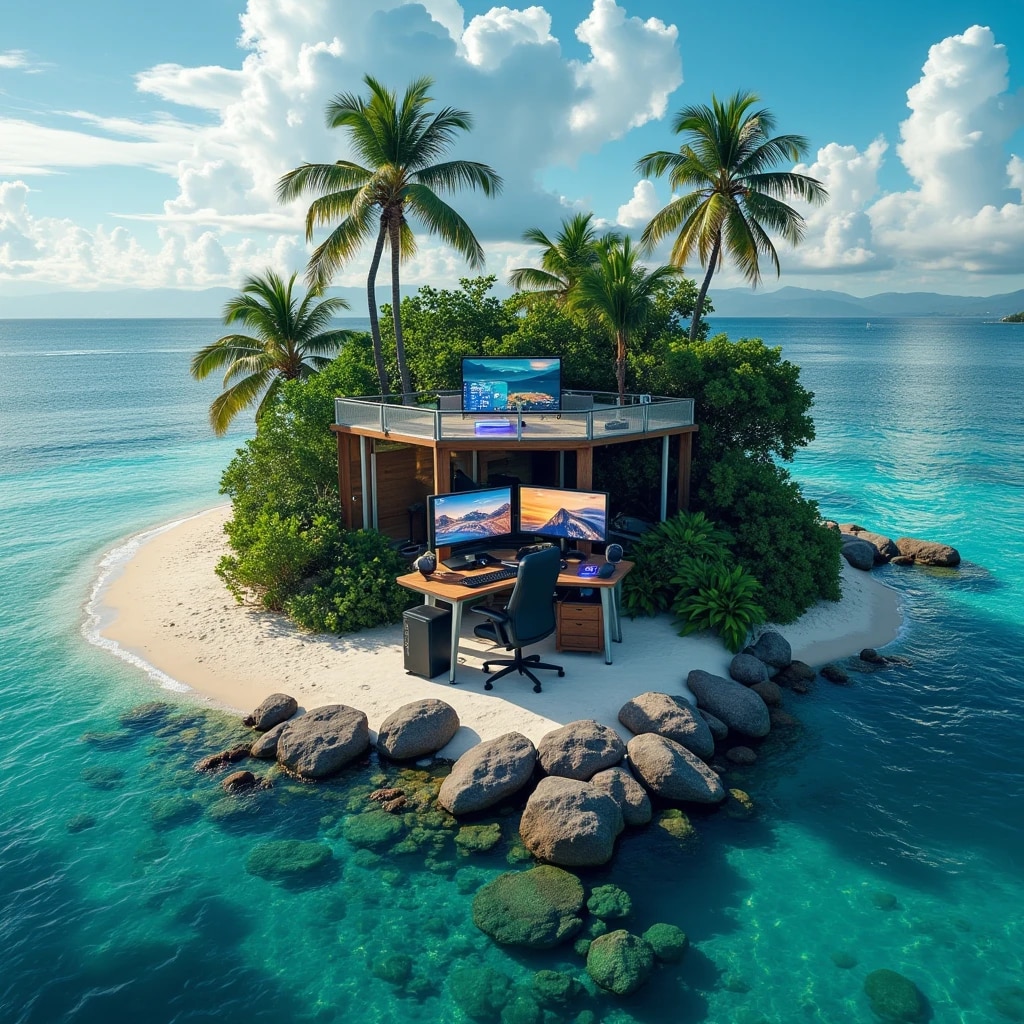 ネット完備の孤島