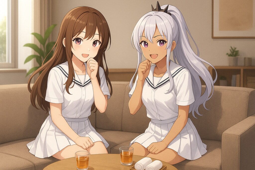 ソファに集う微笑みの時間