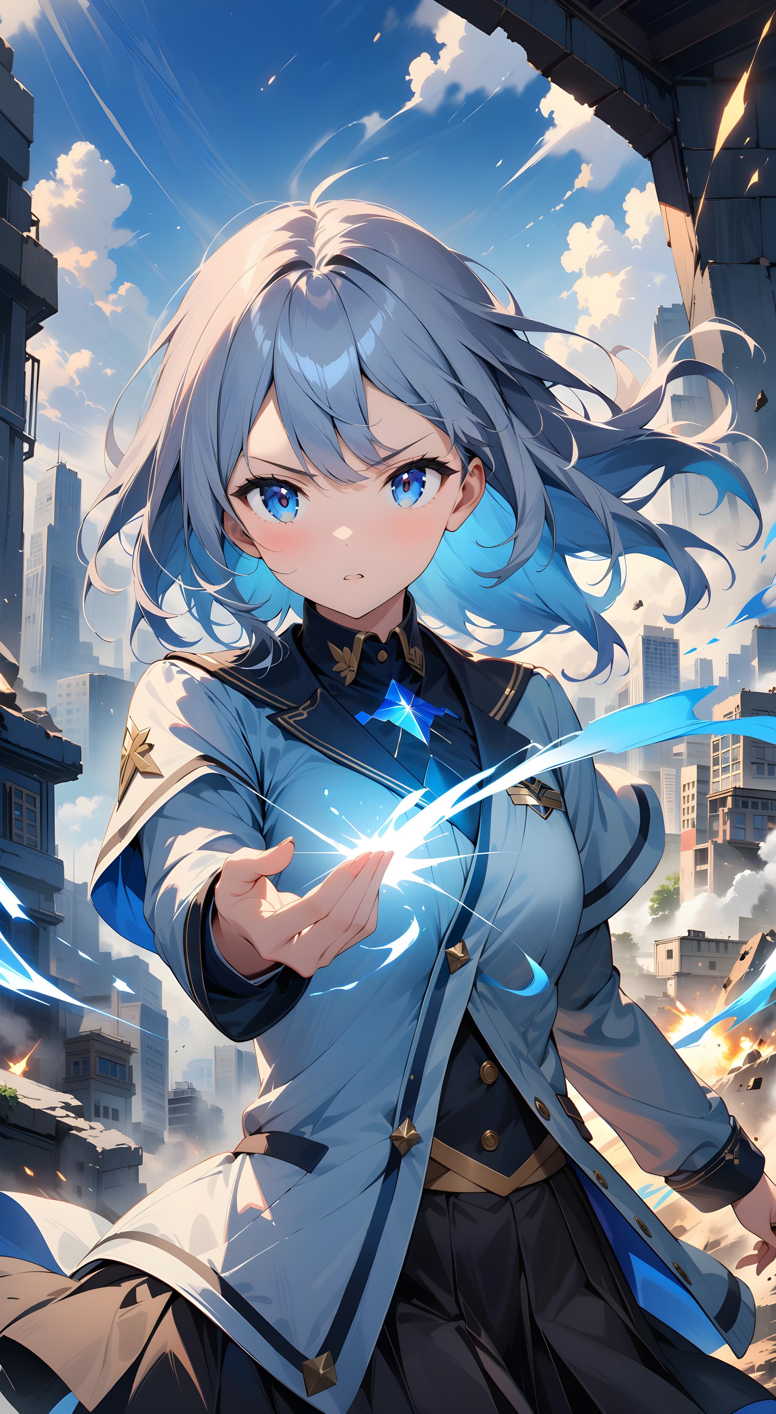 青い光