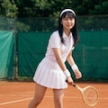 昭和レトロ風の女子テニス部員 8枚目