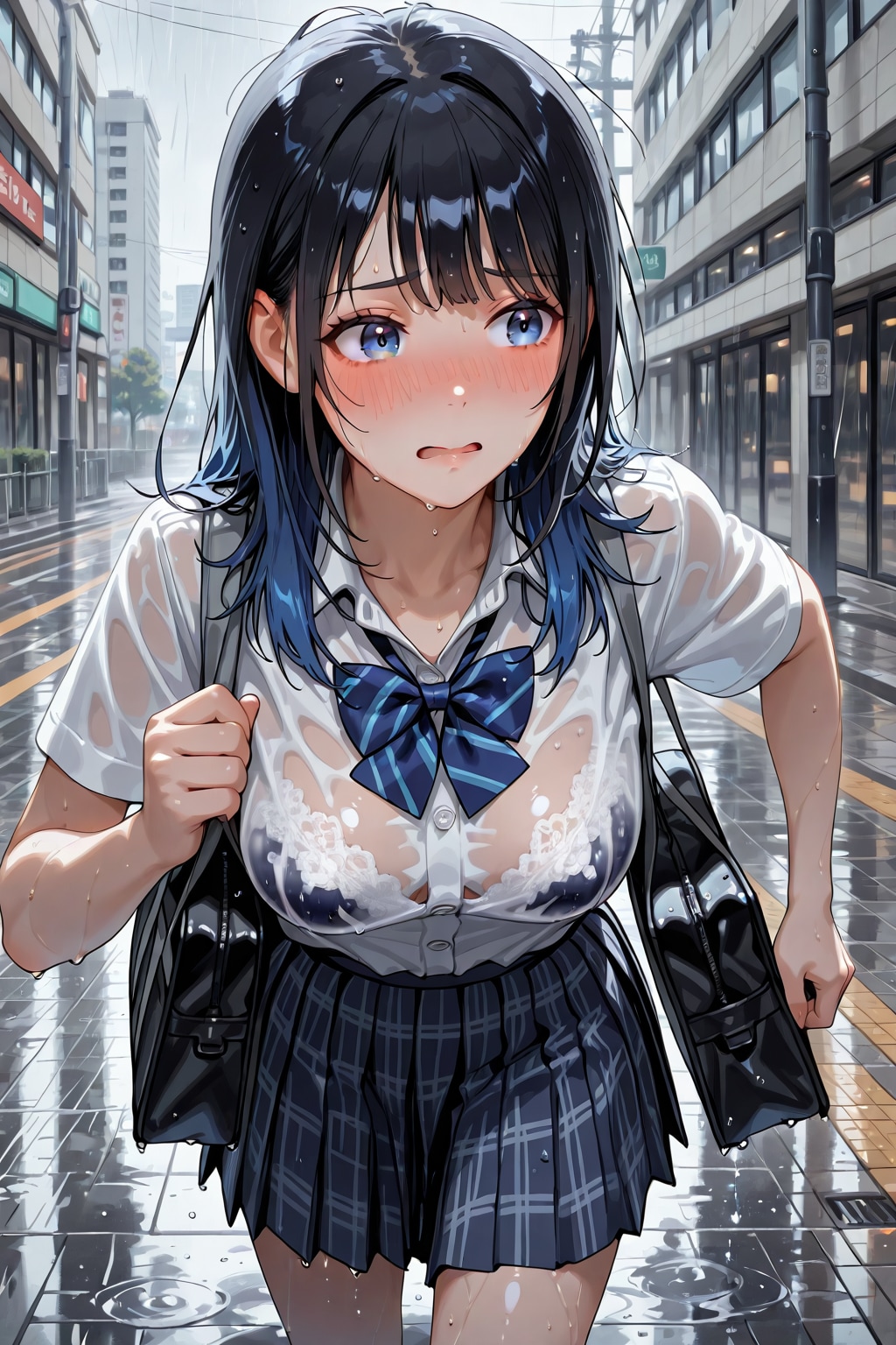 急に降るなんて聞いてないよ～(>o<)