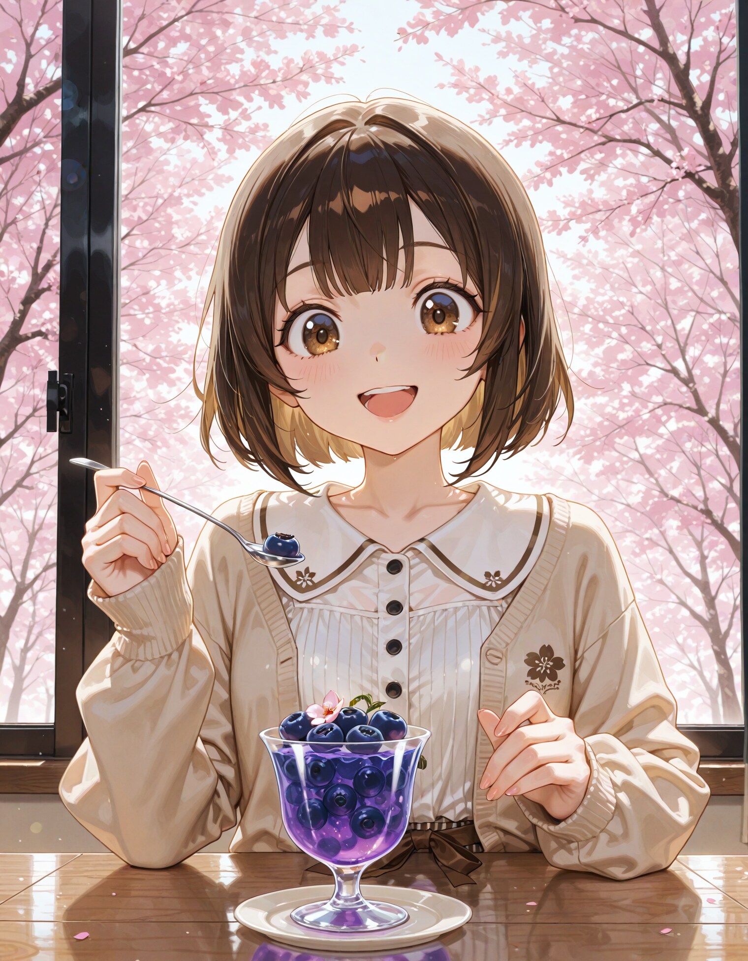 ブルーベリーのゼリー　～コスモの煌めき～