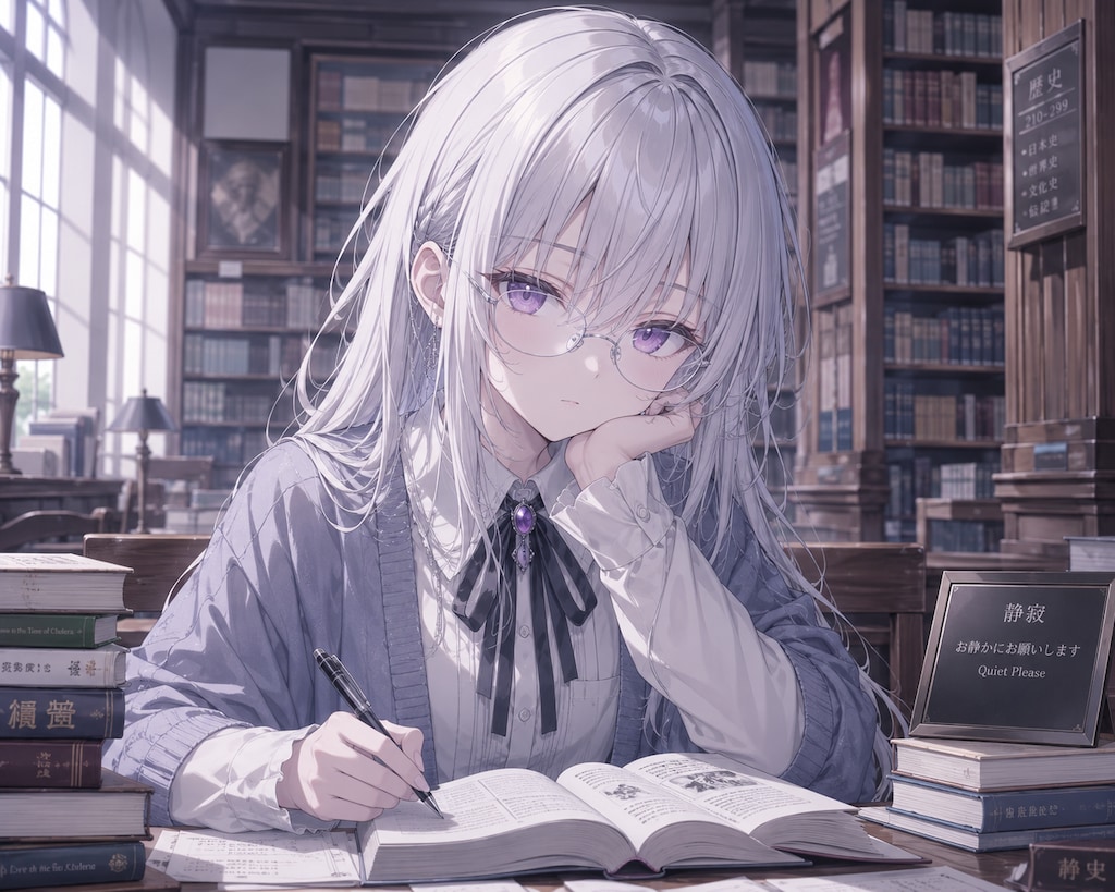 もくもくとお勉強中