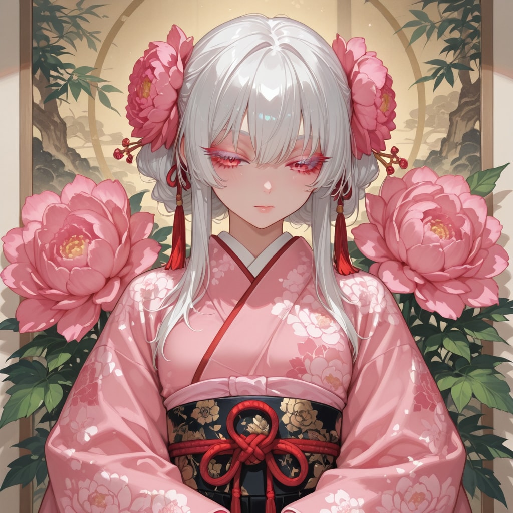 牡丹 | の人気AIイラスト・グラビア