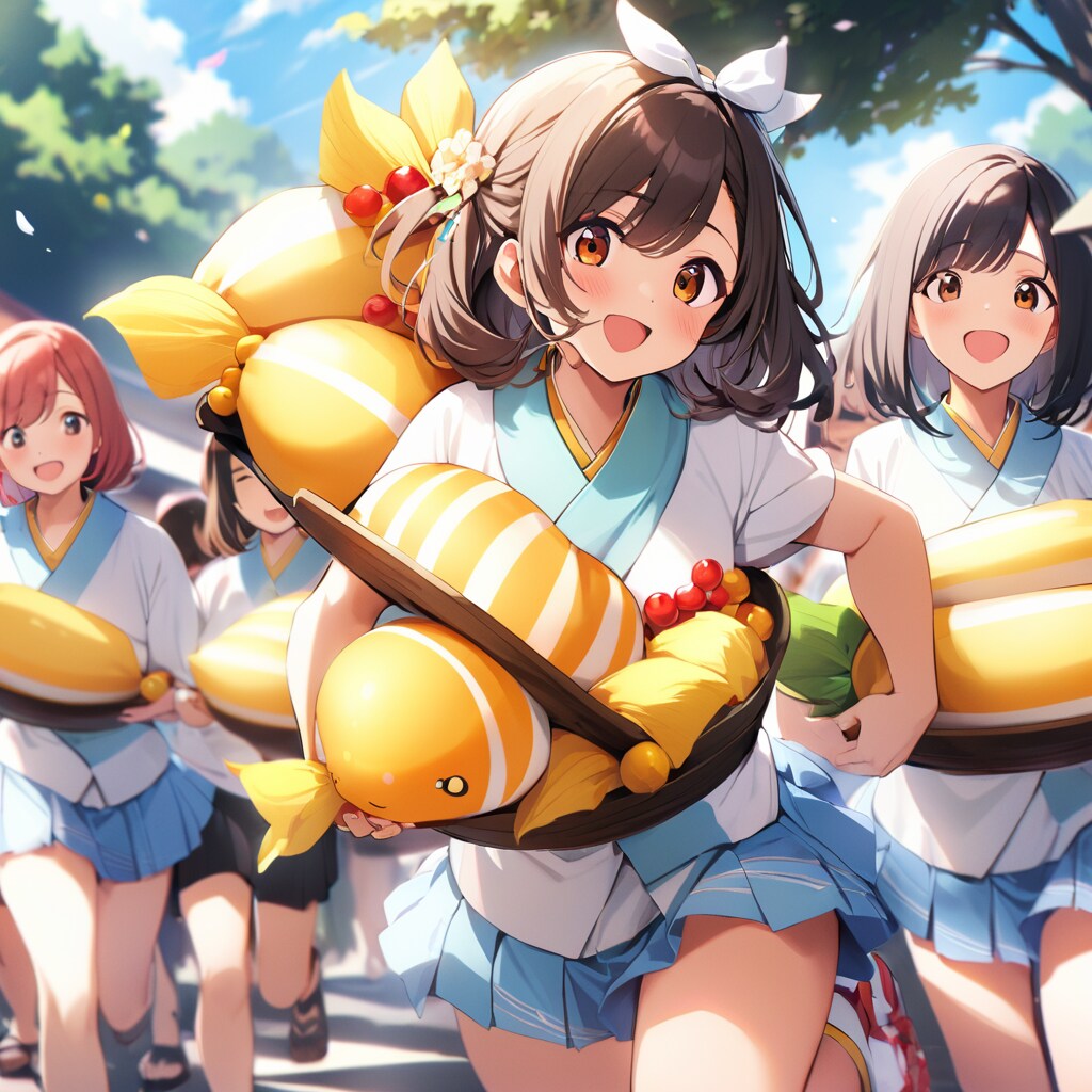 ちち生祭り お神輿担ぎ