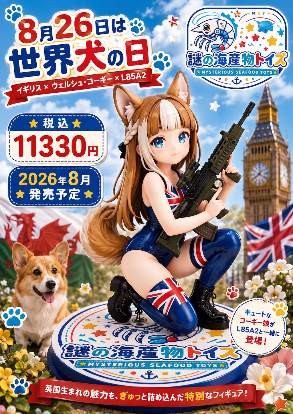 ８月２６日は世界犬の日（イギリス×ウェルシュ・コーギー×L85A2）