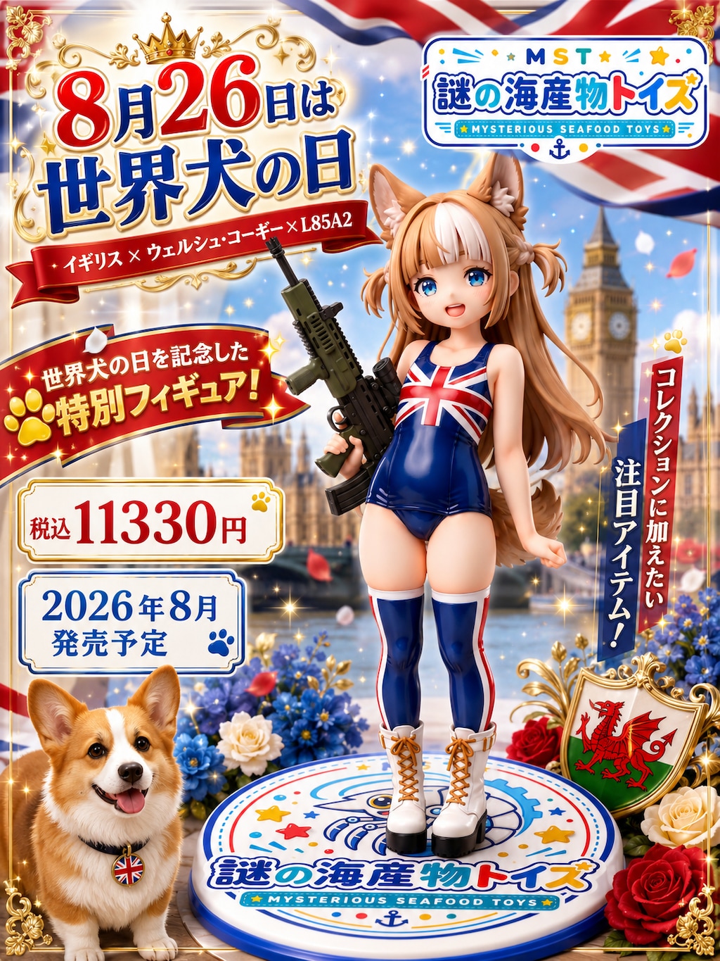 ８月２６日は世界犬の日（イギリス×ウェルシュ・コーギー×L85A2）