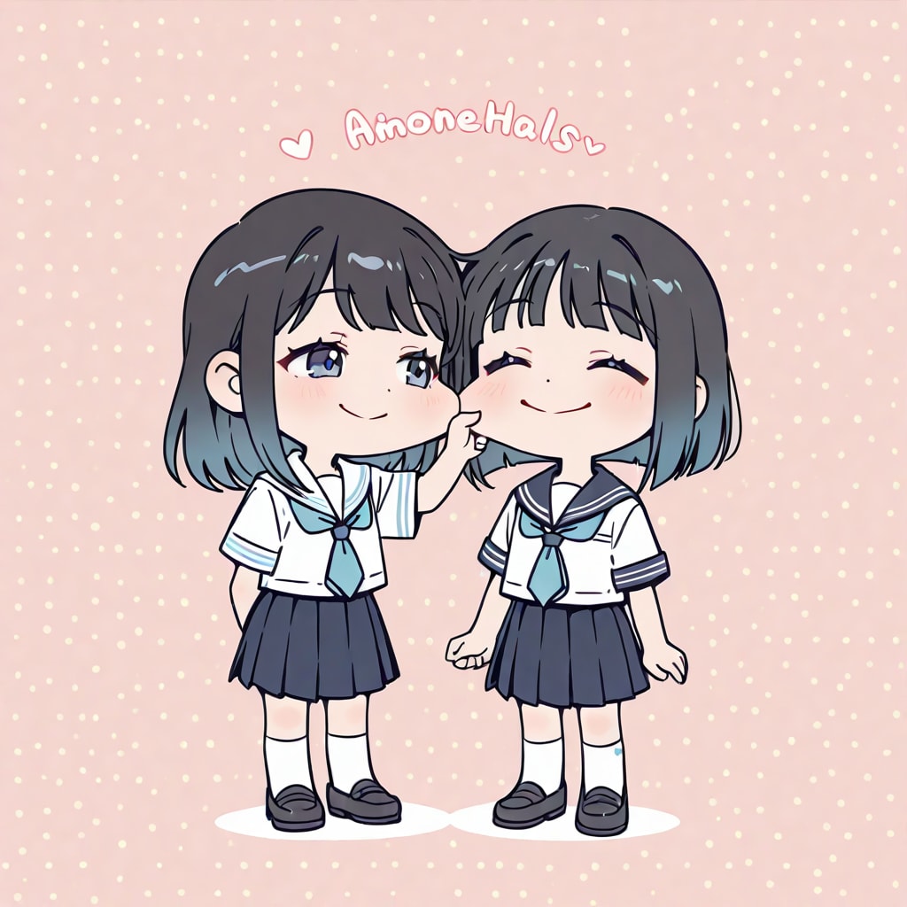 なかよしほっぺつねつね | の人気AIイラスト・グラビア